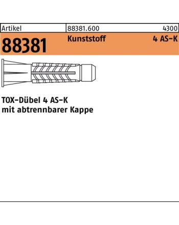 Dübel R 88381 Form AS-K TOX