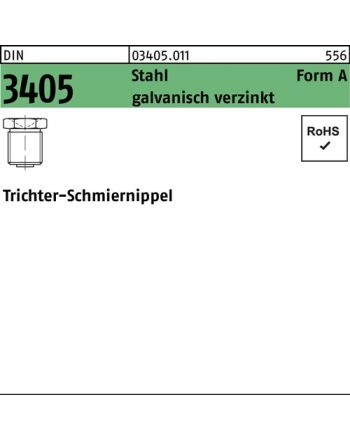 Trichterschmiernippel DIN 3405