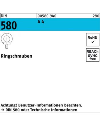 Ringschraube DIN 580