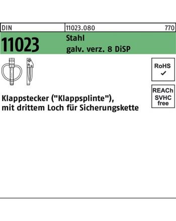 Klappstecker DIN 11023