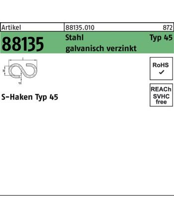 S-Haken R 88135 Typ 45