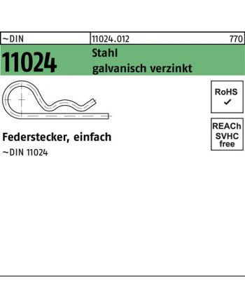 Federstecker DIN 11024