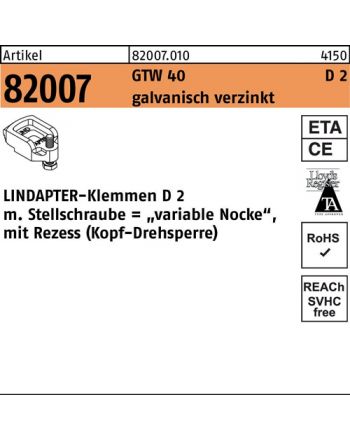 Klemmen R 82007 GTW 40 D2 LINDAPTER