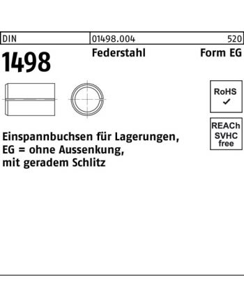 Einspannbuchse DIN 1498 Form EG