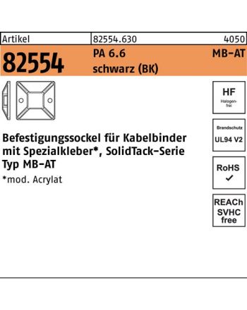 Befestigungssockel R 82554 HELLERMANNTYTON