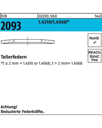 Tellerfeder DIN 2093