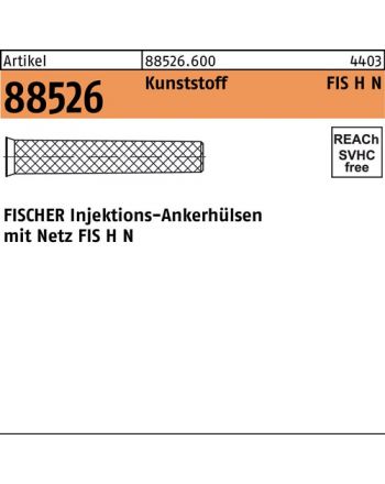 Injektionsankerhülsen R 88526 m.Netz FISCHER