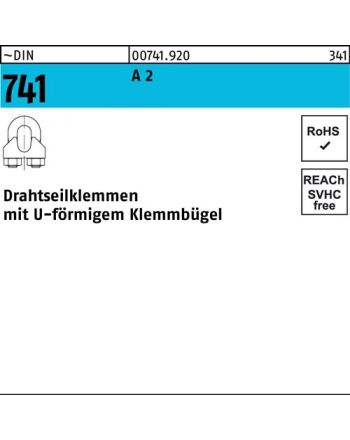 Drahtseilklemme DIN 741 U-förmig