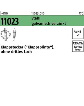 Klappstecker DIN 11023