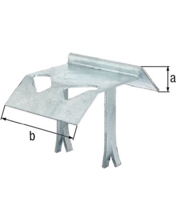 Auflaufstütze Typ 321 STA TZN angeschw.Mauerkrallen 125mm GAH