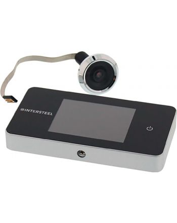 Digitaler Türspion Basic Ku.silber 100Grad 38 mm/110mm INTERSTEEL