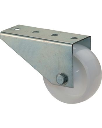 Torbockrolle D.80mm Trgf.50kg m.Platte Ku.BS ROLLEN