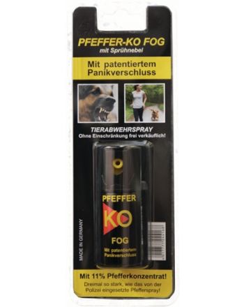 Tierabwehrspray PFEFFER-KO FOG 40 ml m.Gürtelclip Spraydose BALLISTOL