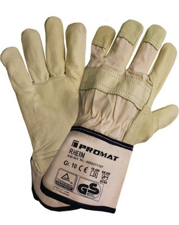 Handschuhe Top Rhein Gr.10 beige Leder EN 388 PSA II PROMAT