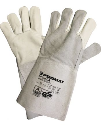 Schweißerhandschuhe Granada Gr.10 grau Rindnarben-/Spaltleder 6 PA