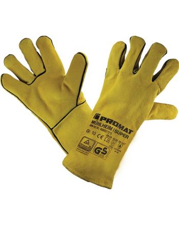 Schweißerhandschuhe Mühlheim I Super Gr.10 gelb Rindspaltleder 6 PA