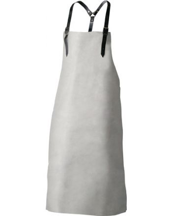 Brustlatzschürze Knut L.ca.100xB.ca.80cm grau Spaltleder FELDTMANN