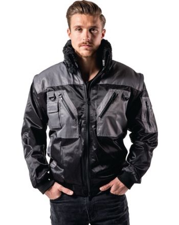 Kombipilotenjacke 4 in 1 Gr.XL schwarz/grau PROMAT