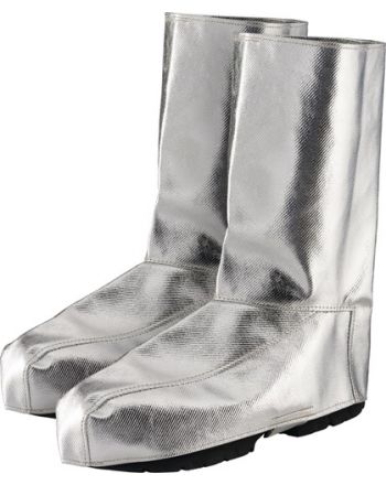 Hitzeschutzgamaschen m.Klettverschluss L.ca.36cm silber JUTEC