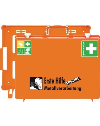 Erste Hilfe Koffer Beruf SPEZIAL Metallverarbeitung B400xH300xT150ca.mm orange
