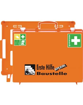 Erste Hilfe Koffer Beruf SPEZIAL Baustelle B400xH300xT150ca.mm orange SÖHNGEN