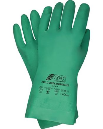 Chemikalienschutzhandschuhe Green Barrier Flex NITRAS