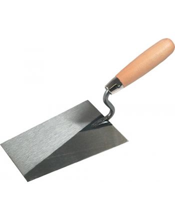 Tiroler Maurerkelle L.180mm B.125mm m.Buchenholzheft,S-Hals STA SCHWAN