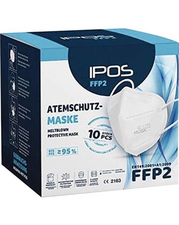 Atemschutzmaske IPOS FFP2 NR o.Ausatemventil,gefaltet