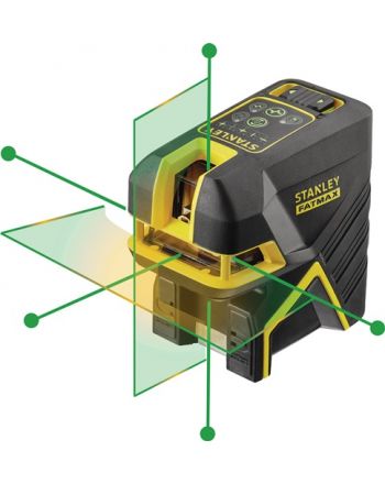 Kreuzlinienlaser FatMax® FM 5Punkt Li-Ion grün 30(50m.Empfänger)/Pk.45m ±3mm/10m