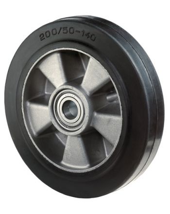 Lenkrad Elastic-Vollgummi Naben-L.60mm Rad-B.50mm D.180mm BS ROLLEN