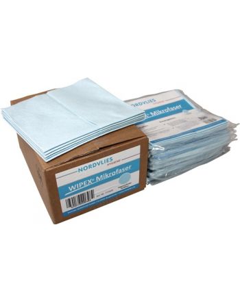 Mikrofaser-Wischtuch blau L400xB380ca.mm 1 KT=10x5 Tü.WIPEX