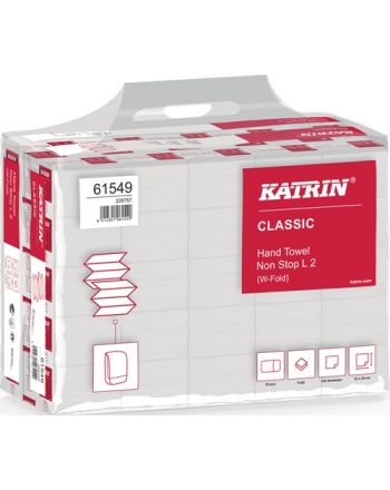 Falthandtuch Katrin Classic L 2 2-lagig weiß L240mm xB320ca.mm 3000 Tücher/KT