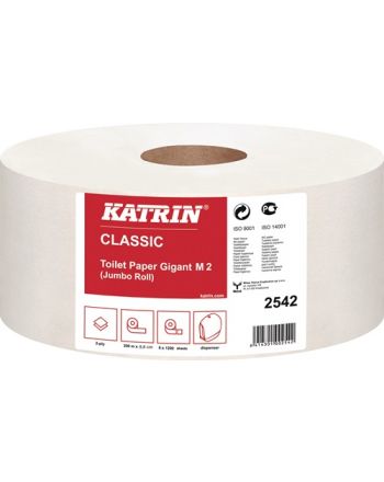 Toilettenpapier Katrin Classic Gigant M2 2-lagig 6 RL a 1200 Bl.=7200 Bl.KATRIN