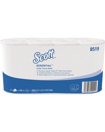 Toilettenpapier SCOTT® ESSENTIAL 8519 2-lagig,Kleinrollen 64 RL a 350 Blätter