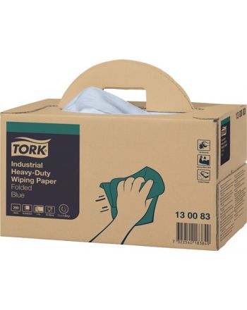 Putztuch TORK 130083 L324xB385ca.mm blau 3-lagig,geprägt Krt.TORK