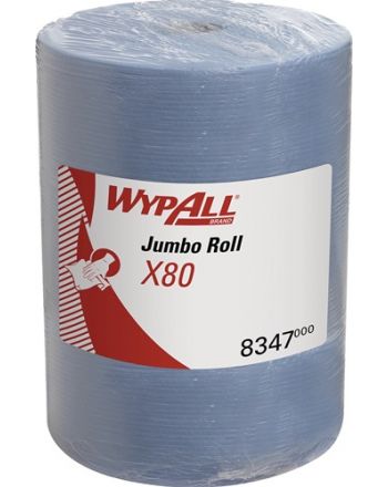 Wischtuch WypAll® X80 8347 L315xB310ca.mm blau 1-lagig Rl.WYPALL