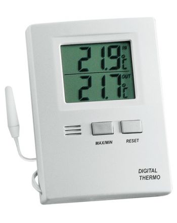 Thermometer Messber.auß.-50 b.70GradC/in.-10 b.60GradC H85xB60xT15mm Ku.