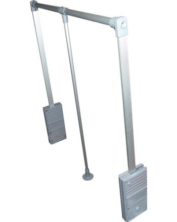 Kleiderlift Ku.silbergrau 12kg 830-1150mm BMB