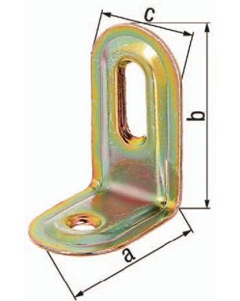 Verstellwinkel L.28 x 40mm B.22mm S.1mm STA roh verz.GAH