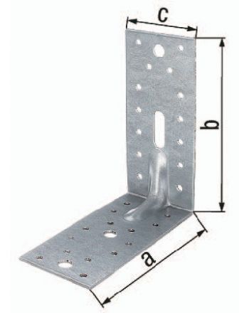 Schwerlast-Winkelverbinder ETA-8/165 150x150x65mm Anz.Löcher1/3/28 S.2,5mm GAH