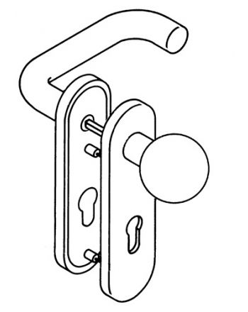 Kurzschildgarnitur 111R / 123.23R / 230...R HEWI