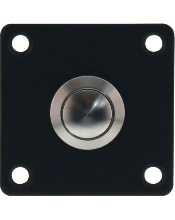 Klingelplatte 3419 H.42xB.42mm VA schwarz INTERSTEEL