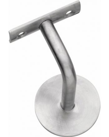 Handlaufträger VA ma D.Wandplatte 60mm gewölbte Auflage INTERSTEEL