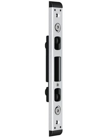 Schließteil 59074 Fallenr./DUO-Bolzenriegel U-St.24x8mm L/R silberf.FUHR