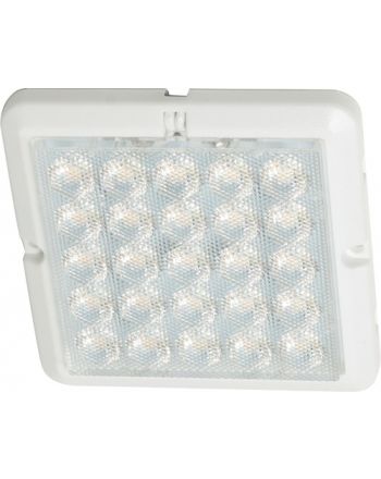 Anbauleuchte Matrix Warmweiß od.Emotion 12V 2W Rahmen Aluminium-/Edelstahlfarben