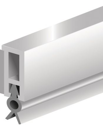Abdichtungsschiene PTS-ZK L.2100mm B.6mm blk weiß m.weich PVC-Lippe ELLEN
