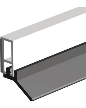 Abdichtungsschiene PTS-UL-ZK L.2100mm B.6mm selbstkl.Ku.blk weiß