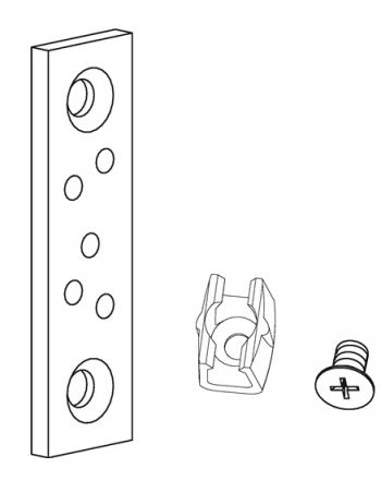 Zugstangenführung m.Dübelplatte f.Zugst.8mm Oberfläche verz.GEZE