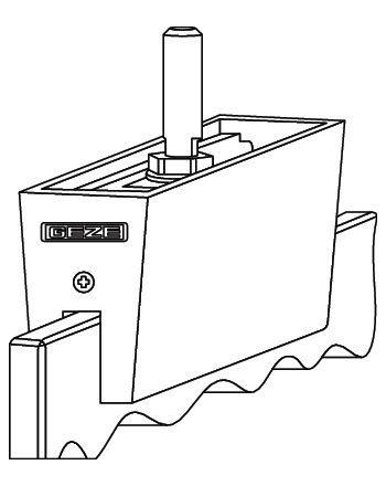 Glasklemmplatte EV1 b.140kg GEZE
