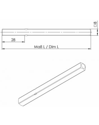 Drückerstift OGRO 114 PB OGRO